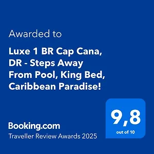 Luxe 1 Bedroom Cap Cana, Dr - Steps Away From Pool, King Bed, Caribbean Paradise! Apartamento
